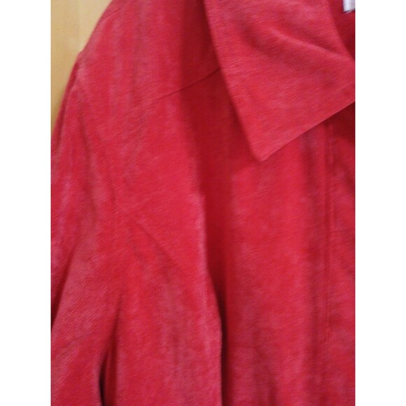 Christopher & Banks Women Longsleeve Jacket True Red Plus Size 3X Full Zip-Up - Picture 9 of 16